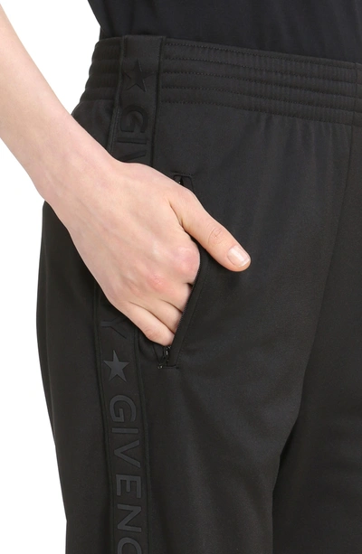 Shop Givenchy Tonal Logo Track Pants In Black
