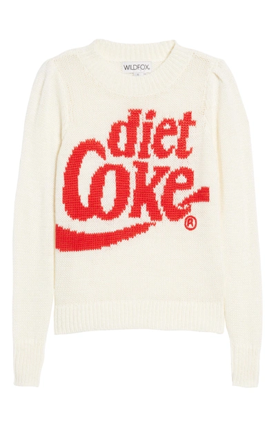 Shop Wildfox Diet Coke Sweater In Clean White