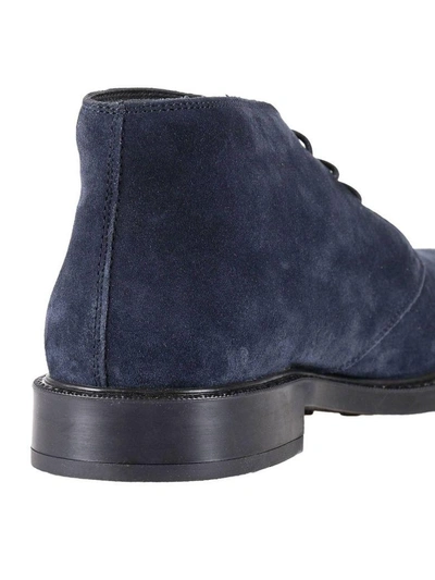 Shop Tod's Chukka Boots Shoes Men Tods In Blue