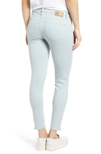 Shop Mavi Jeans Adriana Zip Ankle Super Skinny Jeans In Zip Slate Twill