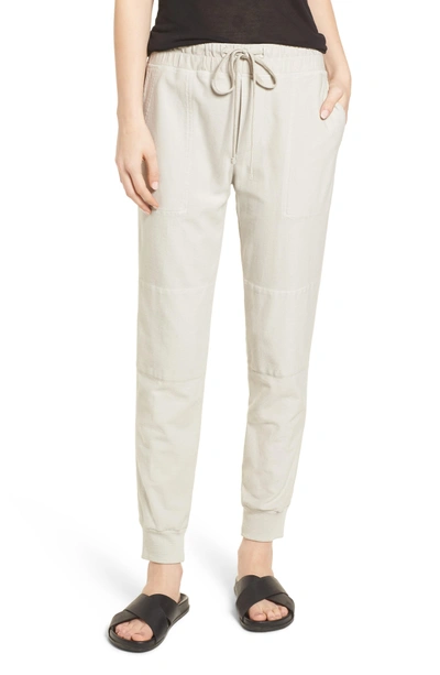 Shop James Perse Twill Surplus Pants In Silver