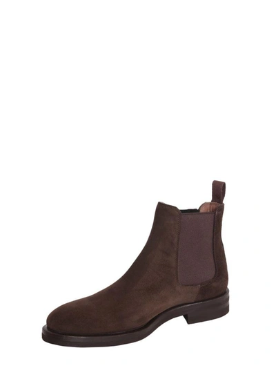 Shop Henderson Suede Ankle Boots In Marrone