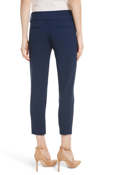 Shop Alice And Olivia Stacey Slim Ankle Pants In Sapphire