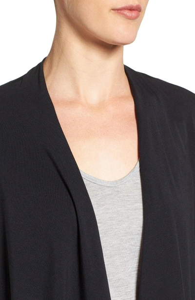 Shop Amour Vert Michaela Stretch Modal Cardigan In Black