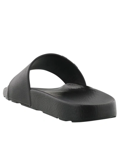Shop Bally Saxor Slide Sandal In Black-white