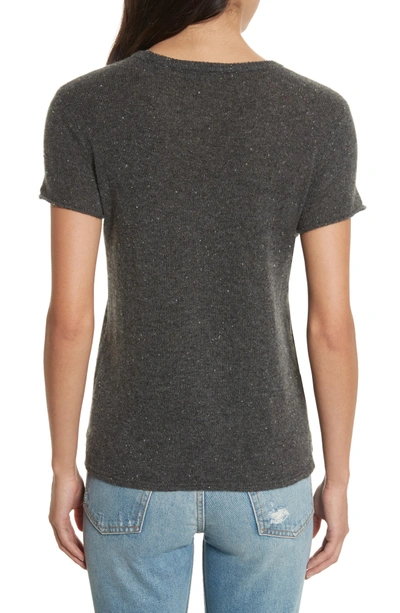 Shop Atm Anthony Thomas Melillo Donegal Cashmere Schoolboy Tee In Shale