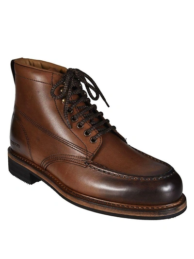 Tom Ford Cromwell Leather Hiking Boot In Brown | ModeSens