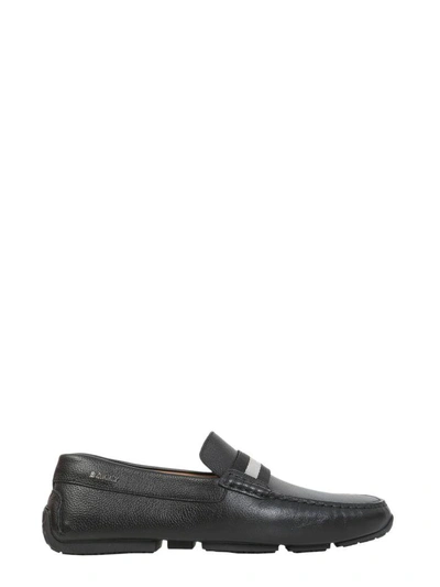 Shop Bally Driver Pearce Loafers In Nero
