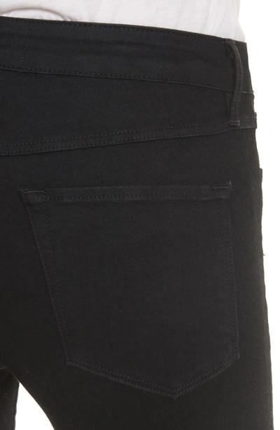 Shop 3x1 W2 Crop Skinny Jeans In Black Tear