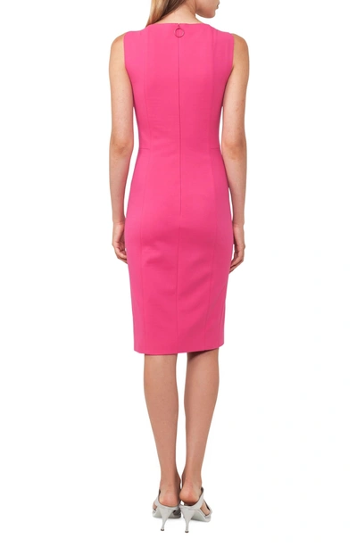 Shop Akris Punto Cutout Dot Sheath Dress In Sunset