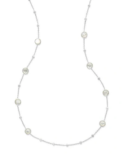 Shop Ippolita Rock Candy Mini Lollipop Turquoise Stone Necklace In Oyster