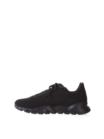 Shop Fendi Bag Bugs Mesh Sneakers In Black