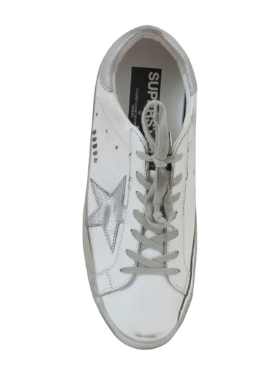 Shop Golden Goose Superstar Sneaker In White-silver