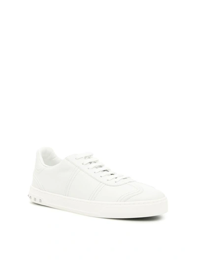 Shop Valentino Flycrew Sneakers In Biancobianco