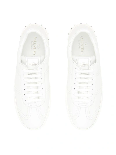 Shop Valentino Flycrew Sneakers In Biancobianco
