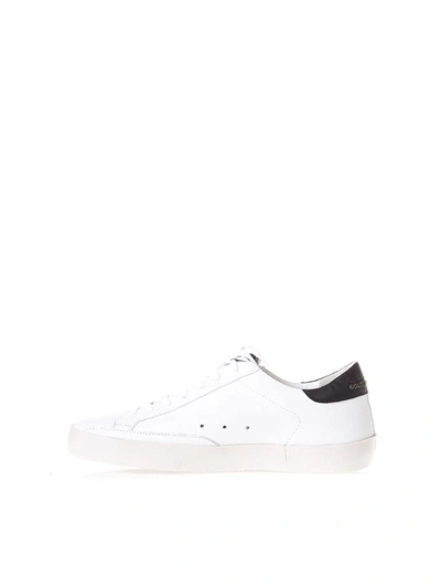 Shop Golden Goose White & Black Leather Superstar Sneakers In White/black