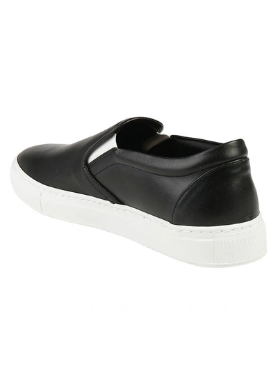 Shop Marcelo Burlon County Of Milan Slip On Sneakers In Black-white