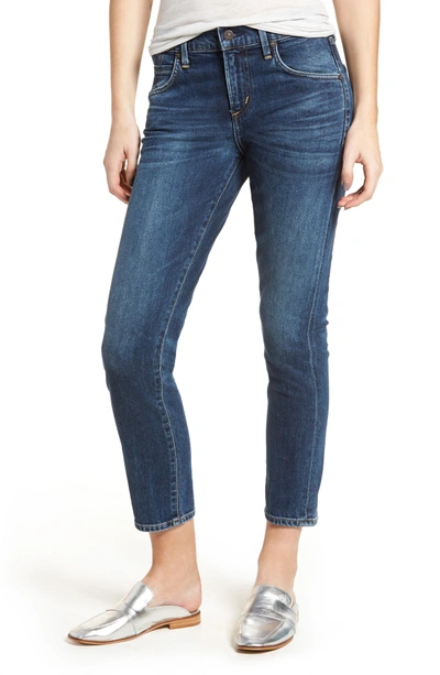 Shop Citizens Of Humanity Elsa Crop Slim Jeans In New Moon