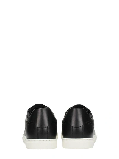 Shop Dsquared2 New Tennis Black Leather Sneakers