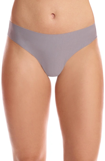 Shop Commando 'butter' Stretch Modal Thong In Stone