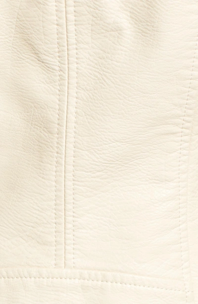 Shop Blanknyc Life Changer Moto Jacket In Neutral Milk