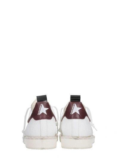 Shop Golden Goose Starter White Leather Sneakers