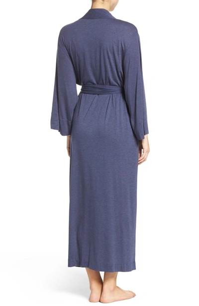 Shop Natori 'shangri-la' Robe In Heather Night Blue