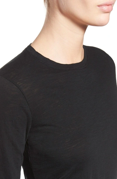 Shop Proenza Schouler Tissue Jersey Long Sleeve Tee In Black