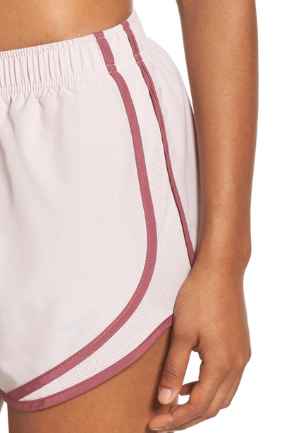 Shop Nike Dry Tempo Running Shorts In Particle Rose/ Wolf Grey