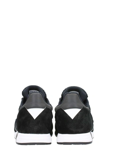 Shop Adidas X White Mountaineering Black Technical Fabric Boston Super Sneakers