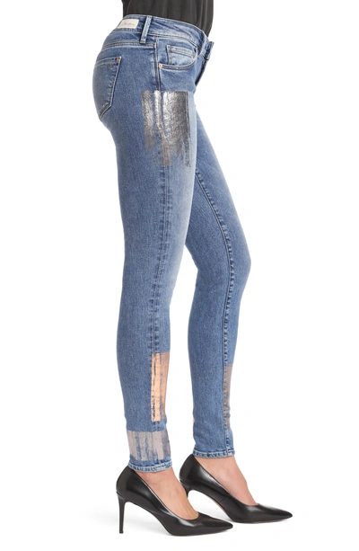 Shop Mavi Jeans Adriana Stretch Skinny Jeans In Galactic Patch Indigo