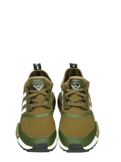 Shop Adidas X White Mountaineering Nmd Trail Technical Fabric Green Sneakers