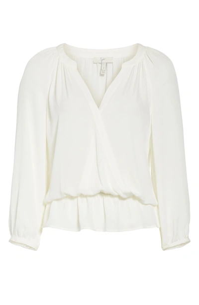 Shop Joie Louvre Silk Top In Porcelain