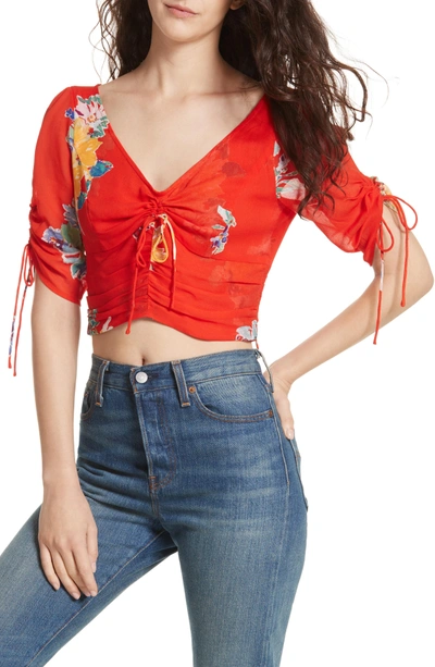 Shop Free People Love To Love Crop Top In Red