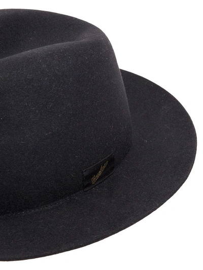 Shop Borsalino Brimmed Felt Medium Hat In Black