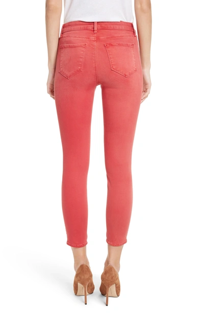 Shop L Agence High Waist Skinny Ankle Jeans In High Risk Red