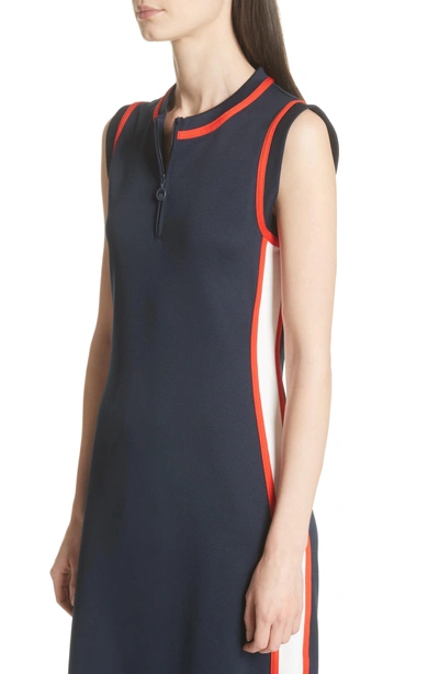 Shop Tory Sport Sleeveless Track Dress In Tory Navy