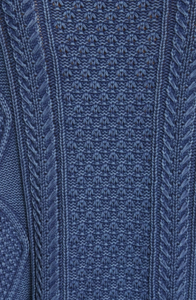 Shop Rag & Bone Harper Cable Knit Sweater In Indigo