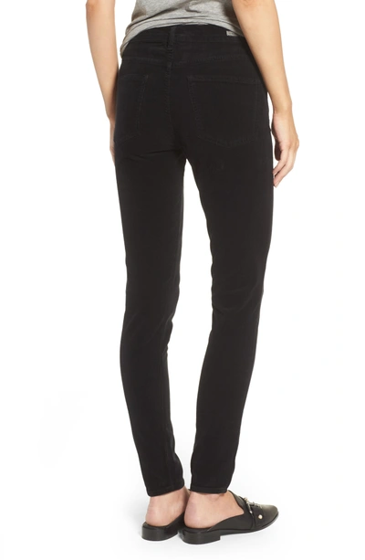 Shop Citizens Of Humanity Rocket High Waist Skinny Corduroy Pants In Black Cord