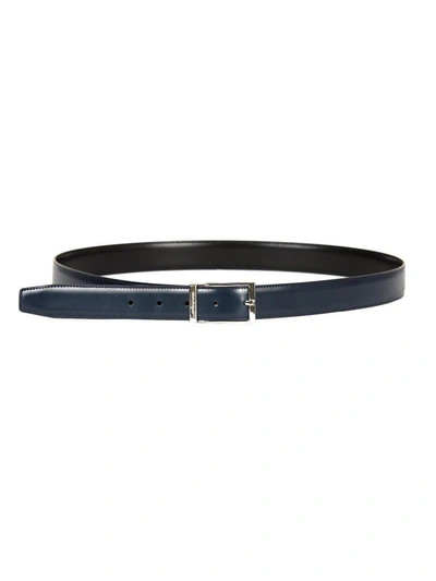 Shop Ferragamo Adjustable Reversible Belt In Blu