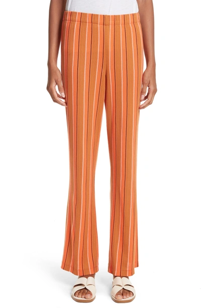 Shop Simon Miller Cyrene Stripe Knit Pants In Mango