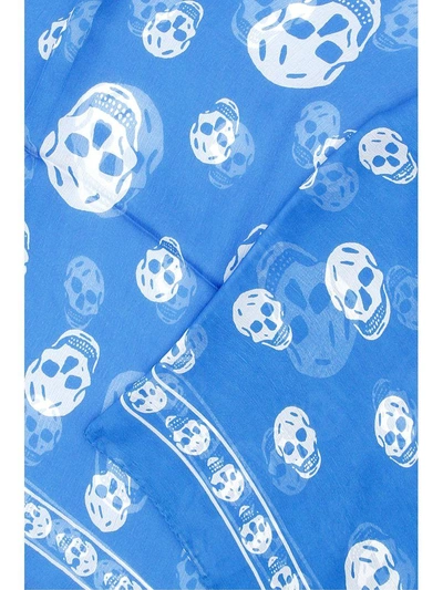 Alexander Mcqueen Skull Print Scarf In Fo Skull 104x120