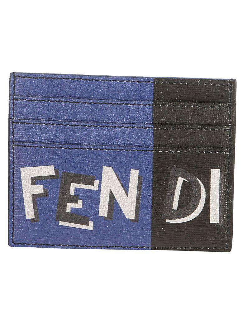 fendi card holder blue