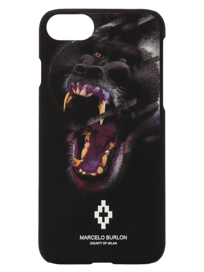 Shop Marcelo Burlon County Of Milan Teukenk Iphone 7 Case In Black-multicolor