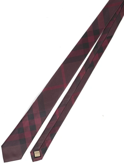 Shop Burberry Tie In 6097b Deep Claret