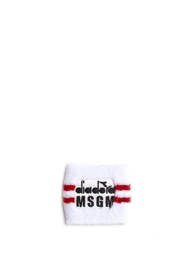 Shop Msgm Cuffs In White