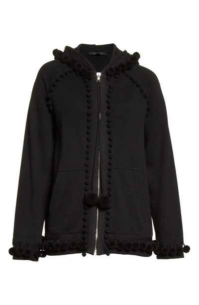 Shop Marc Jacobs Pompom Trim Sweatshirt In Black