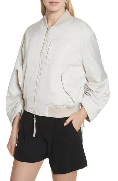 Shop Vince Parachute Bomber Jacket In Chalet