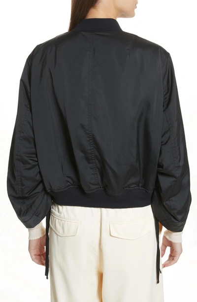 Shop Vince Parachute Bomber Jacket In Black