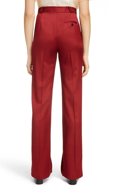 Shop Acne Studios Tohny Suit Pants In Crimson Red